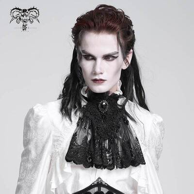 Devil Fashion恶魔时尚哥特暗黑男装 高级感蕾丝领结领带AS206