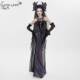LADY恶魔时尚 女装 哥特朋克暗黑蝙蝠袖 EVA 黑纱吊带长裙 ESKT083