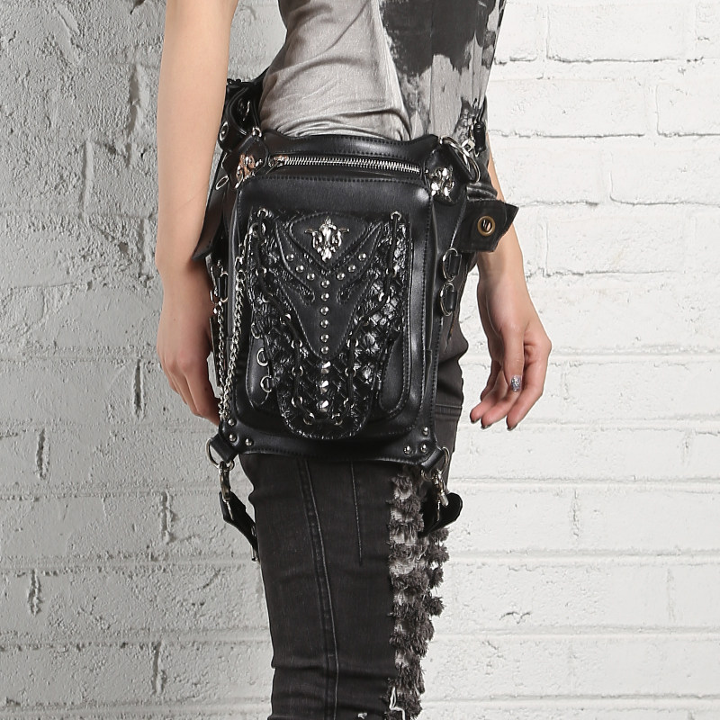 钢铁老爷腰围2021新款蒸汽朋克包包男女摩托机车装备旅游户外拍照