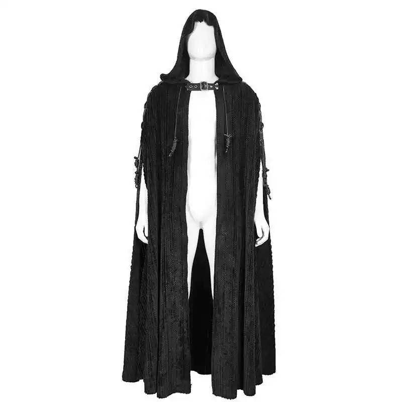 Devil Fashion恶魔时尚男女装哥特暗黑毛绒保暖舒适斗篷外套CA031