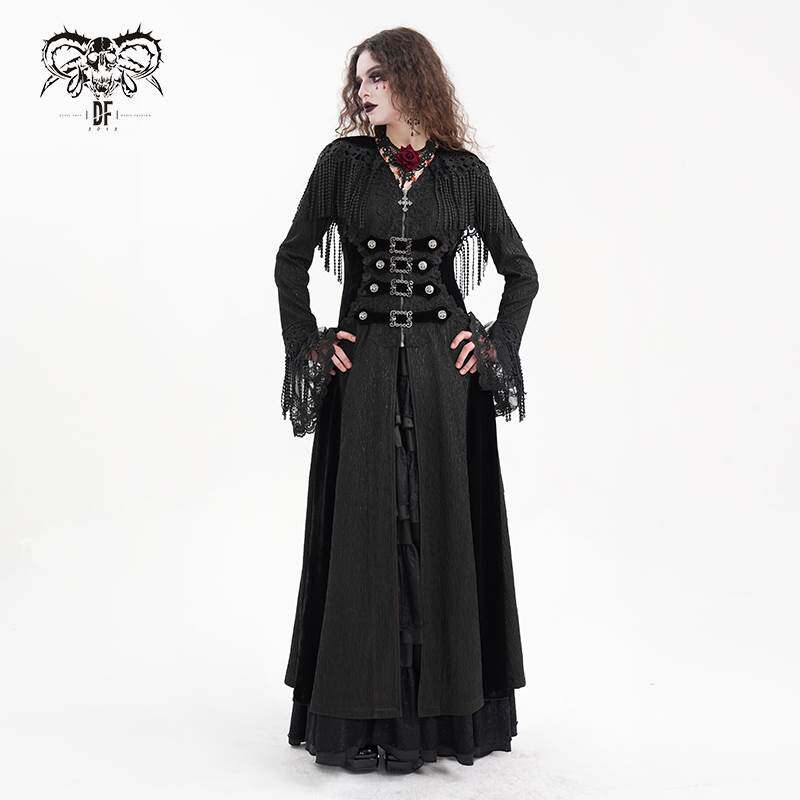 Devil Fashion恶魔时尚女装哥特长款大衣 CT24701