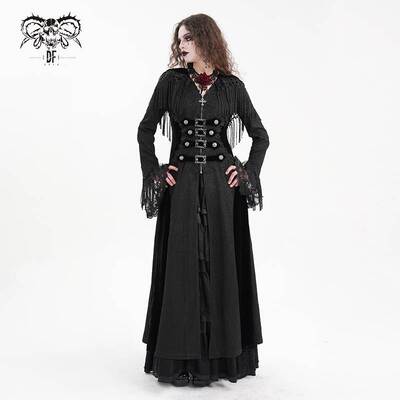 Devil Fashion恶魔时尚女装哥特长款大衣 CT24701