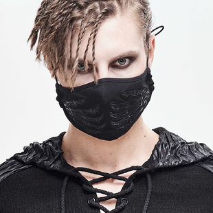 万圣节哥特朋克颓废风装饰面罩外出旅行防护口鼻防晒防尘防紫外线