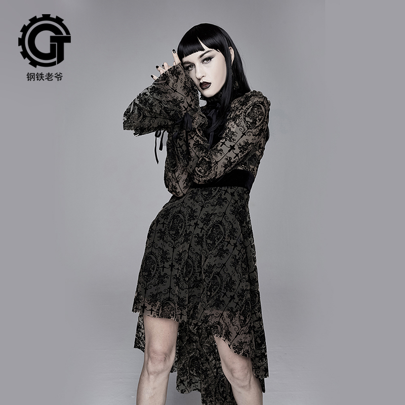 春秋款修身风英伦带领结性感长裙