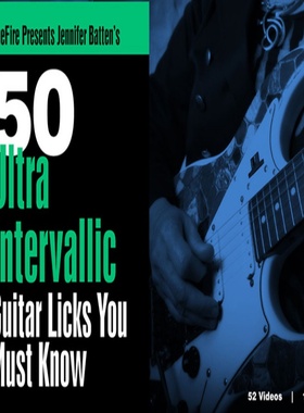 TrueFire 50 Ultra Intervallic Guitar Licks Jennifer Batten