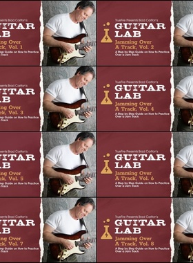 TrueFire Guitar Lab Jamming Over A Track Brad Carlton 8套+音