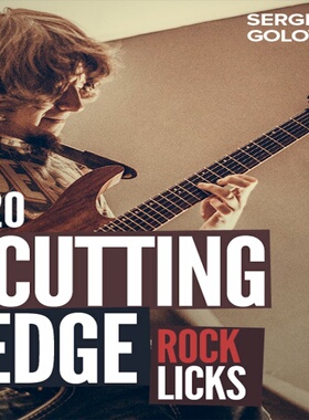 20 Cutting Edge Rock Licks Sergey Golovin 摇滚吉他乐句+音伴