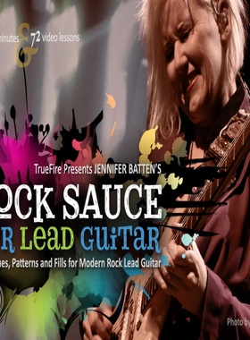 TrueFire Rock Sauce for Lead Guitar Jennifer Batten 主音吉他
