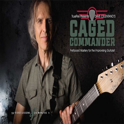 TrueFire CAGED Commander Dave Celentano 吉他指板即兴+音视谱