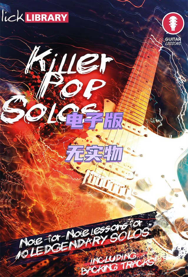 Lick Library Killer Pop Solos Sam Bell 流行吉他独奏教程+音伴