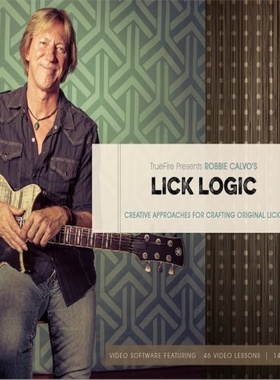 TrueFire Lick Logic Robbie Calvo 吉他原创乐句方法教程+音视谱