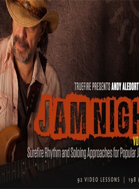 TrueFire Andy Aledort Jam Night Vol.1 流行歌节奏和独奏方法