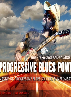 TrueFire Progressive Blues Power Andy Aledort 前卫布鲁斯吉他