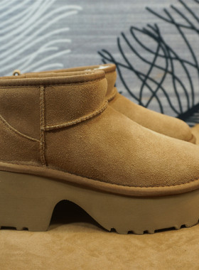 冬季新款真皮牛皮羊毛女士雪地靴厚度套筒短筒靴保暖棉靴64-1