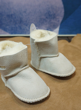 宝宝鞋 家居外穿鞋套 冬季保暖男女童靴  软底软面羊毛靴98-2