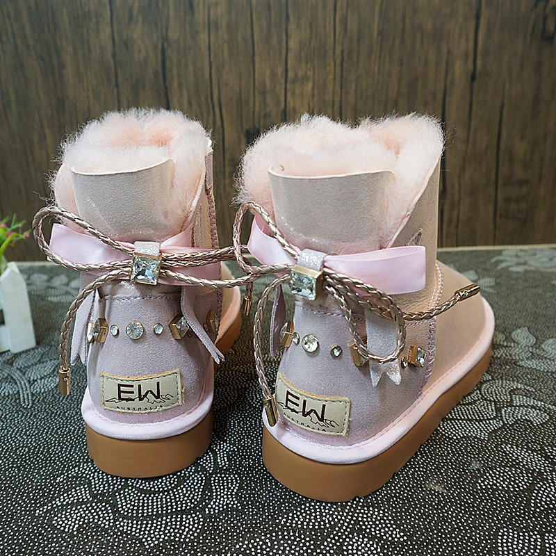 冬季新款短筒靴防水一体防滑底