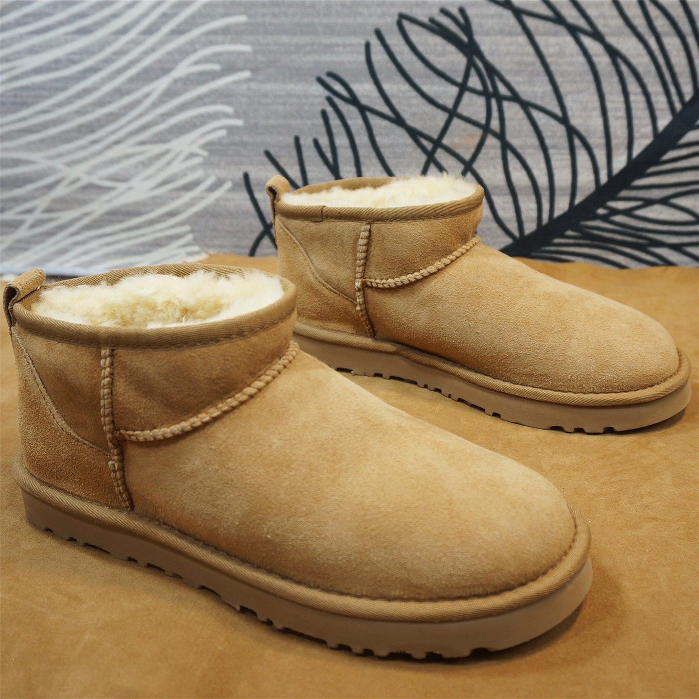 特价样板处理（看说明）真皮羊毛冬季保暖雪地靴情侣款女棉靴25-6,女鞋,时尚雪地靴,淘宝优惠券,粉丝福利购,淘宝优惠卷