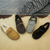 秋冬新款 套脚保暖舒适男靴雪地靴1 真皮头层牛皮羊毛男士 休闲鞋