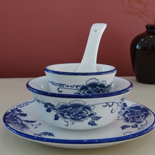 釉下彩酒店加厚餐具摆台餐具防摔