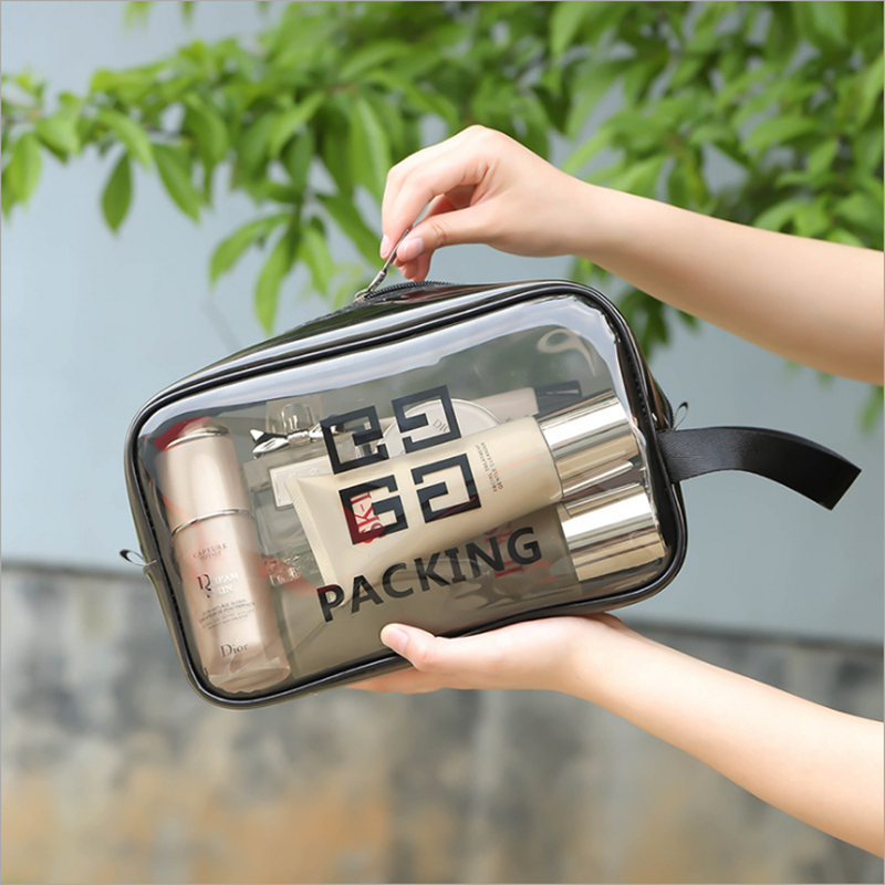 便携洗漱包手提透明收纳袋防水