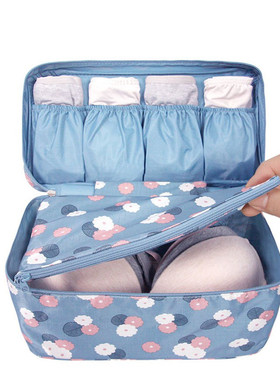 防水内衣内裤收纳包居家旅行大容量文胸盒手提式整理袋贴身胸罩包