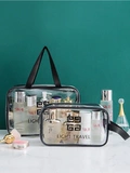 Высококачественная водонепроницаемая вместительная и большая косметичка из ПВХ, портативная сумка для хранения для путешествий, сумка-органайзер