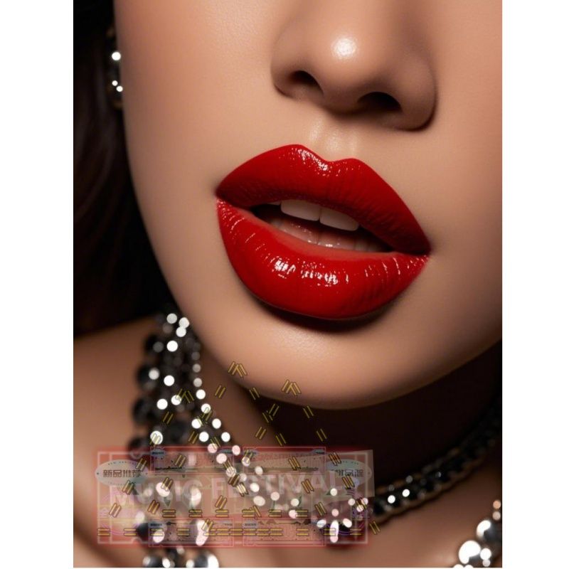 新款烈火红唇高清美女贴纸宿舍出租屋墙面遮瑕彩妆店不干胶贴纸