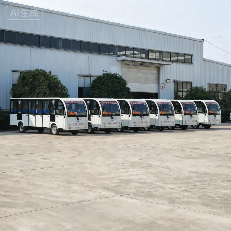 广西校园电动观光车18座电动摆渡车电瓶观光车旅游景区观光车价