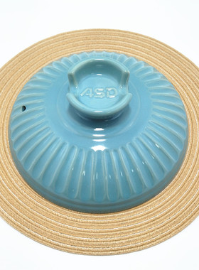 适用爱仕达3.5升单盖子RXC35/45/60G5Z蓝色陶瓷砂锅配件蓝色盖子
