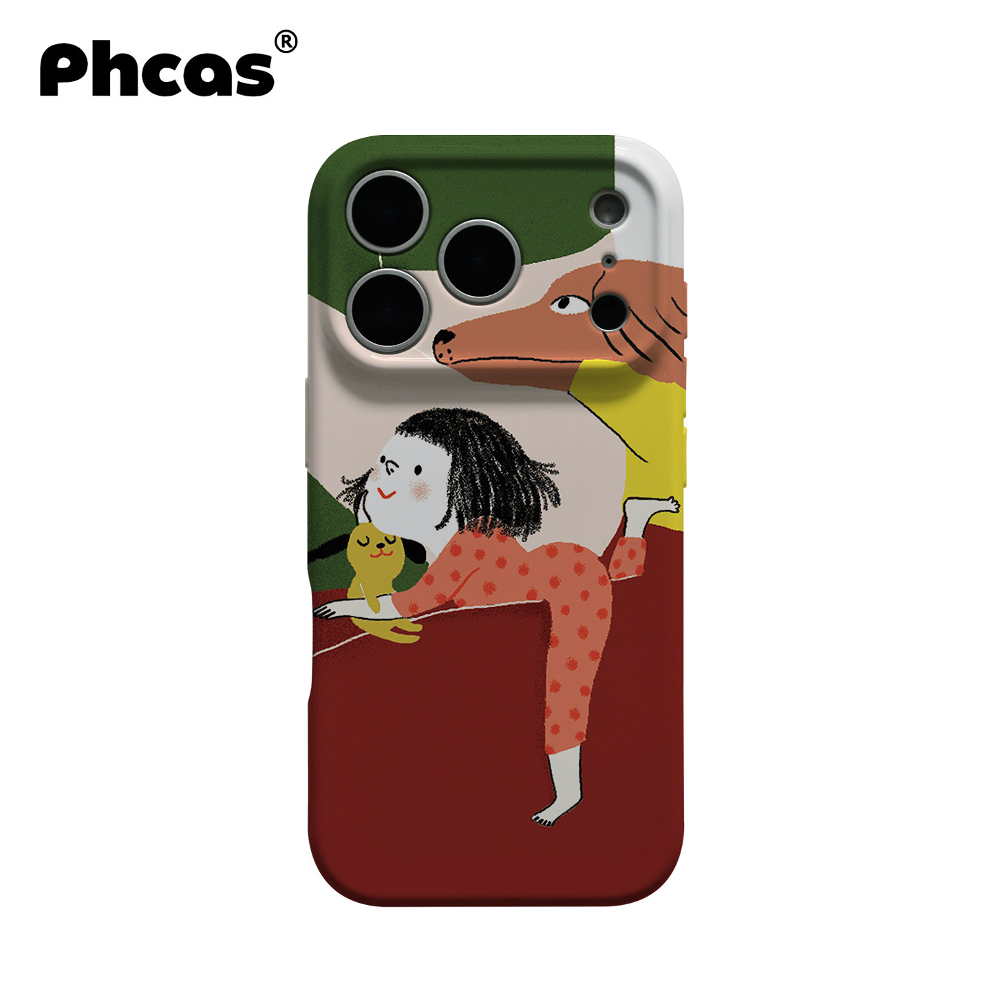 我的小狗 适用苹果17promax手机外壳16pro可爱丑萌小女孩iphone15少女款14创意小众插画13全包精孔防摔保护套