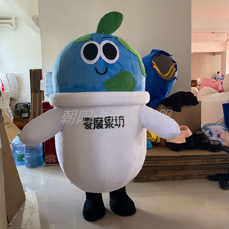 零度果坊卡通人偶服装饮料盒子宣传玩偶服吉祥物表演道具罐子定制