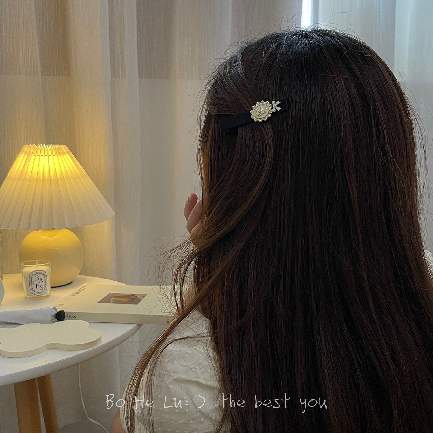 原创设计复古人像发夹边夹发饰