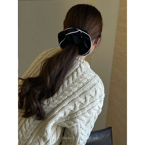 复古法式大号丝绒发圈发饰