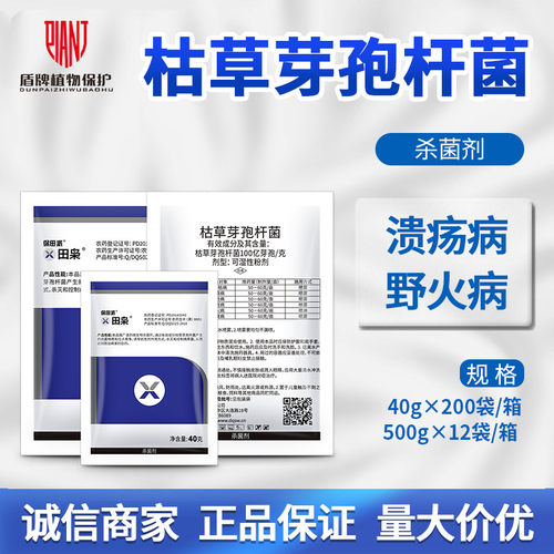 田枭枯草芽孢杆菌溃疡病杀菌剂