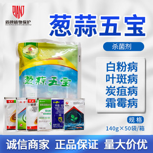 曹达 葱蒜五宝霜霉病灰霉病炭疽病白粉病叶斑病农药杀菌剂140g