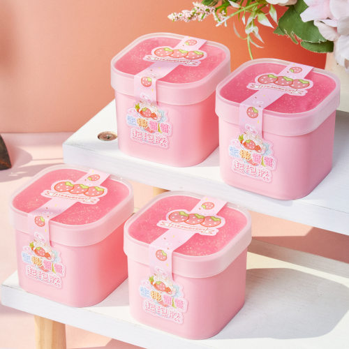高颜值少女款史莱姆起泡胶儿童水晶泥假水玩具文具精品店