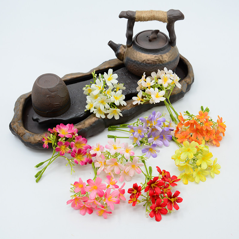 仿真瑞香花串甜品店蛋糕装饰花艺插花酒店门厅橱窗装饰摆件人造花图片