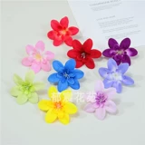 Шапка ручной работы, аксессуар для волос для невесты, декор, орхидея, в цветочек