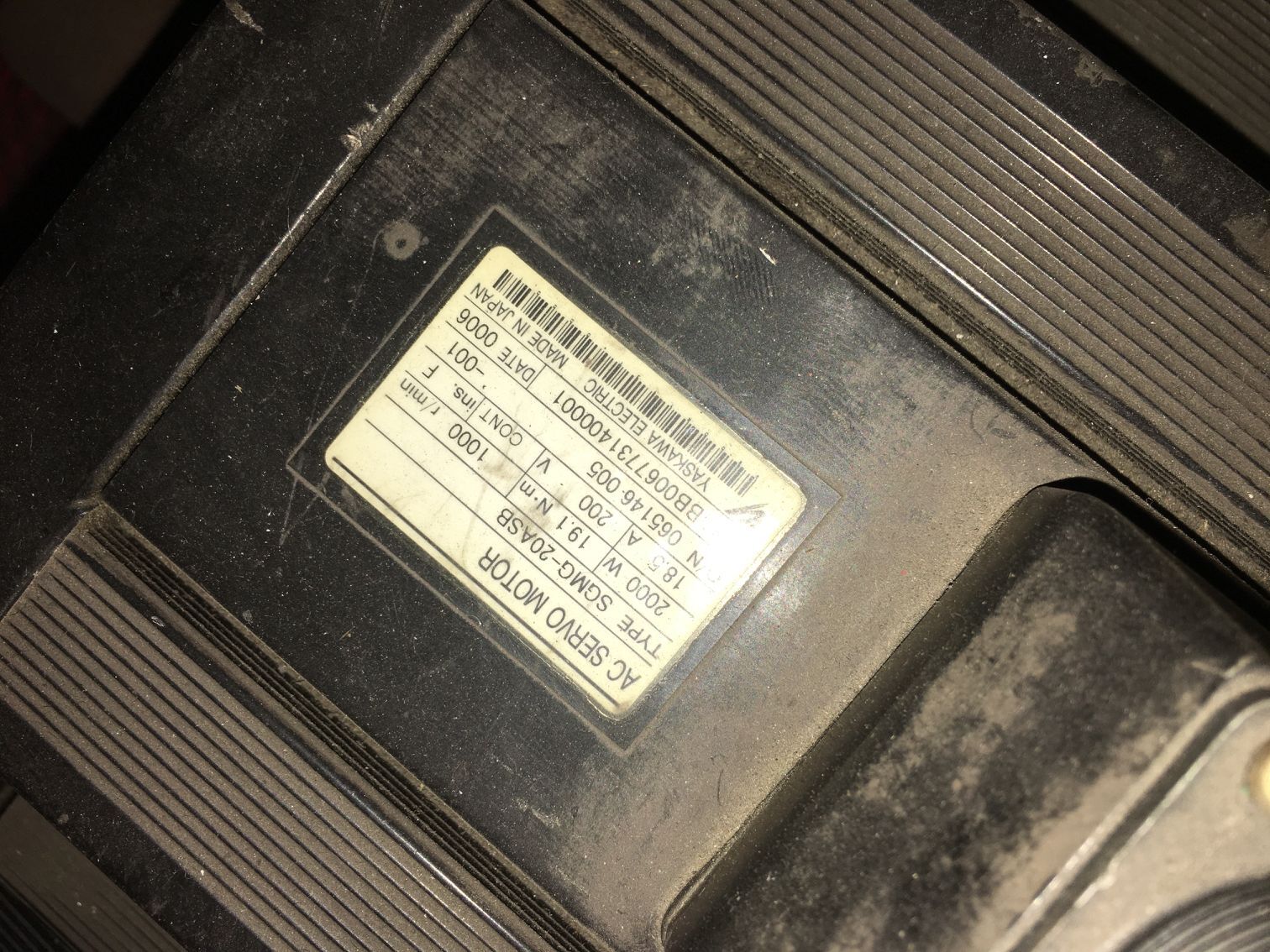 安川电机SGMG-20ASB进口二手电机LOU 专业销售维修一体化