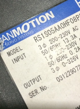 RS1S05AA0HF08P3L  二手三洋驱动器