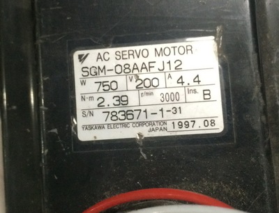SGM-08AAFJ12二手电机安川