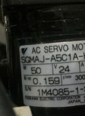 SGMAJ-A5C1A-HL11  二手安川电机  专业销售维修一体化