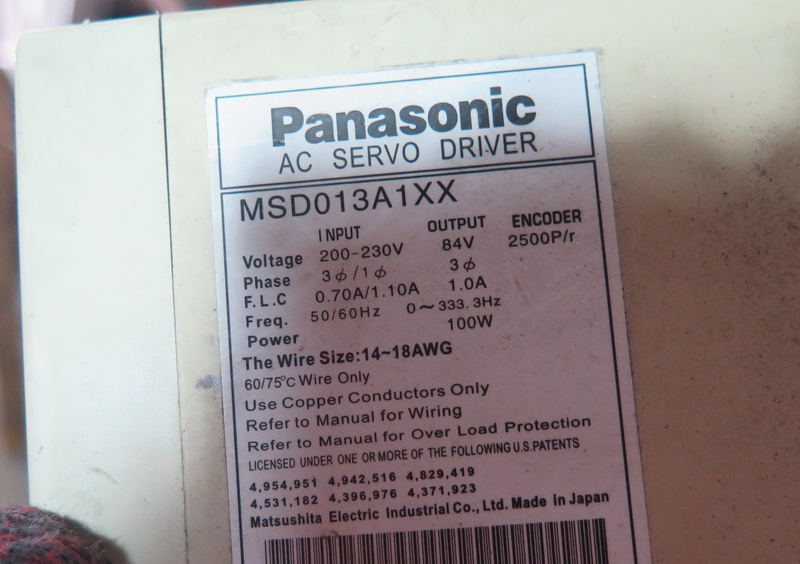 二手 松下电机 MSM012A1A