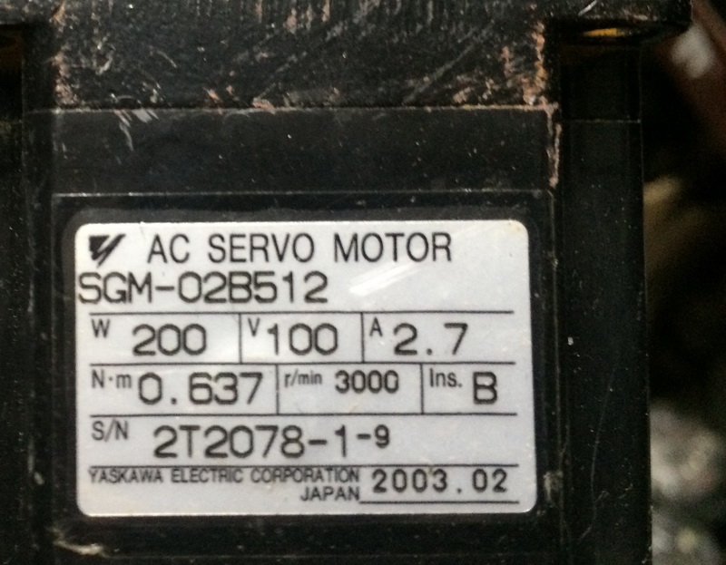 二手SGM-02B512电机安川
