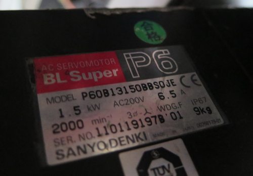 二手P60B13150BBS0JE电机三洋
