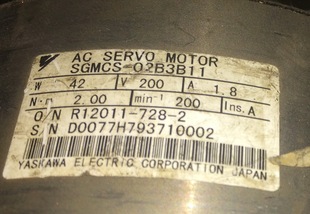 SGMCS 二手安川分度盘 02B3B11