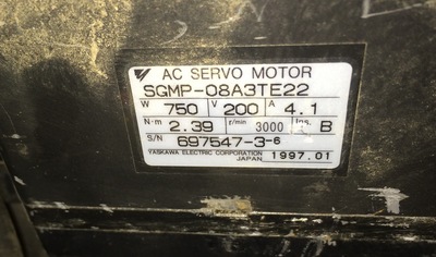 二手SGMP-08A3TE22电机安川