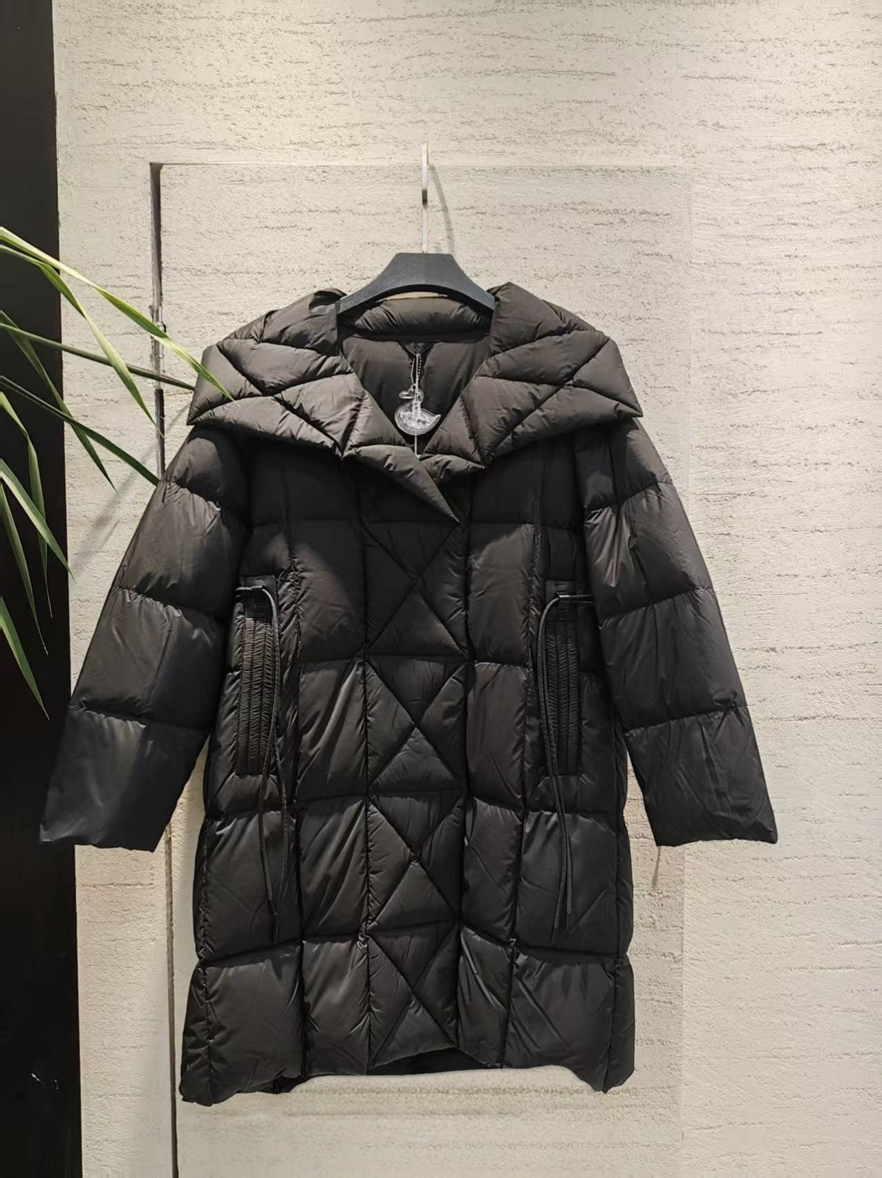 2025秋冬新款鹅绒羽绒服女中长款保暖大领设计羽绒服外套