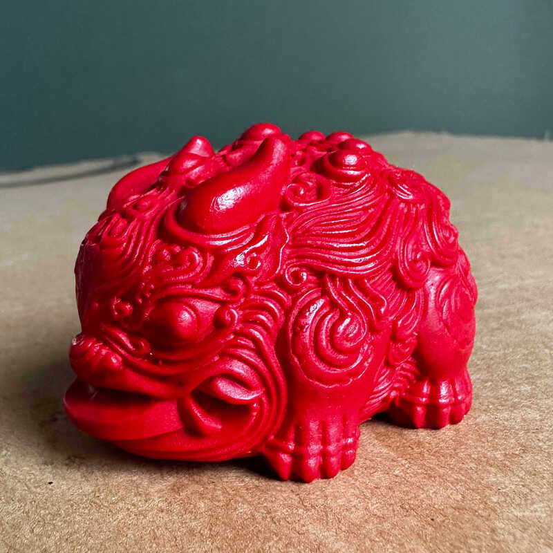 车载摆饰迷你款中国红礼物朱砂