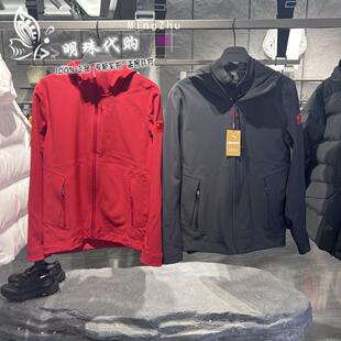 安踏冠军全天候春款加绒防泼水男款连帽梭织外套夹克152510611